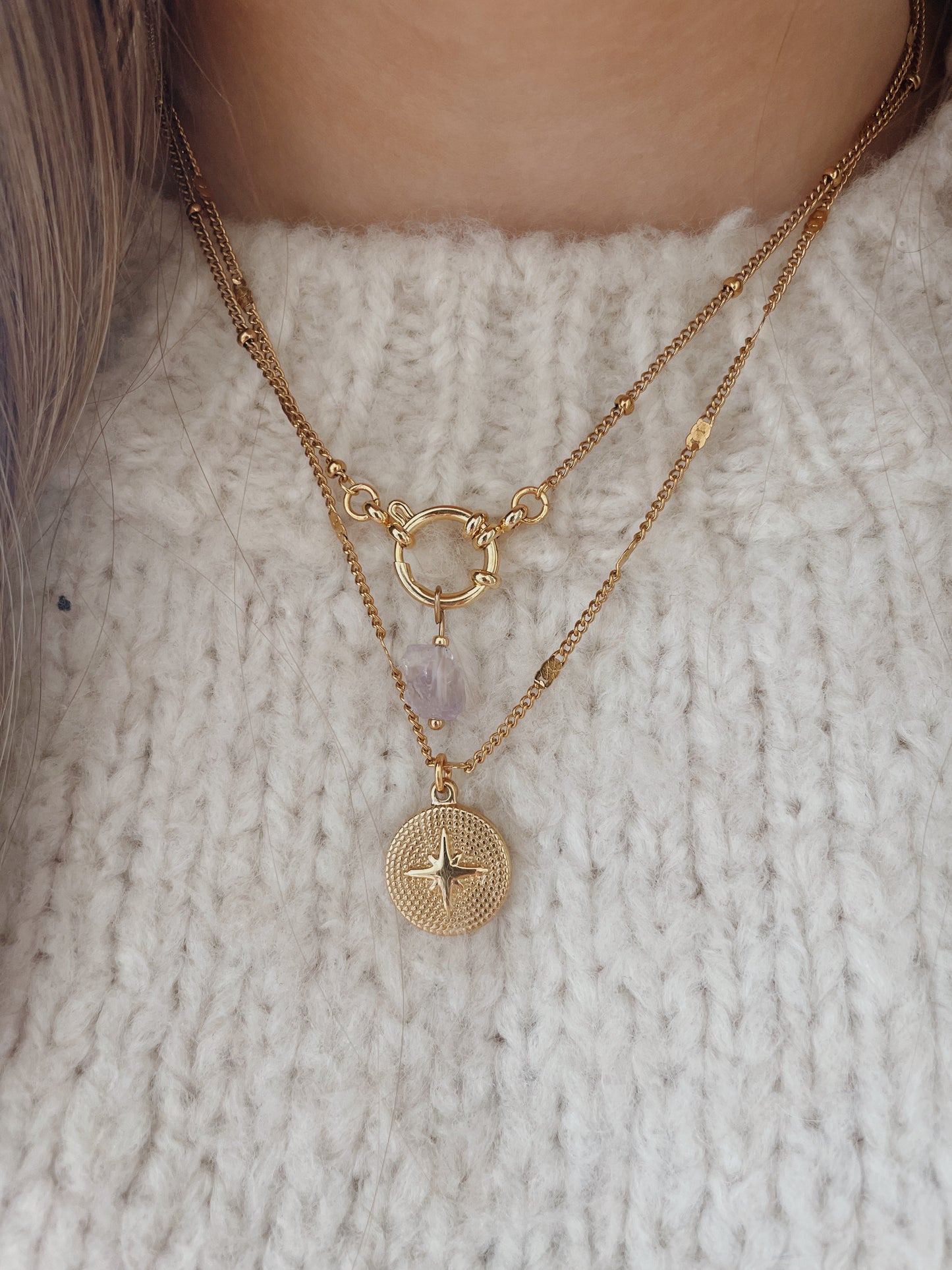 Lilac Stone Necklace