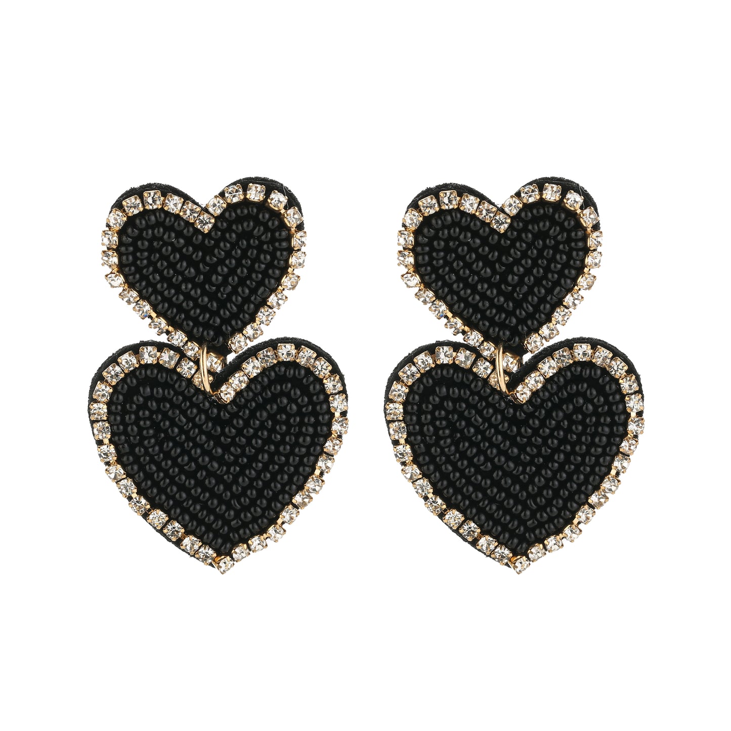 LOVE Beads Earrings - Zwart