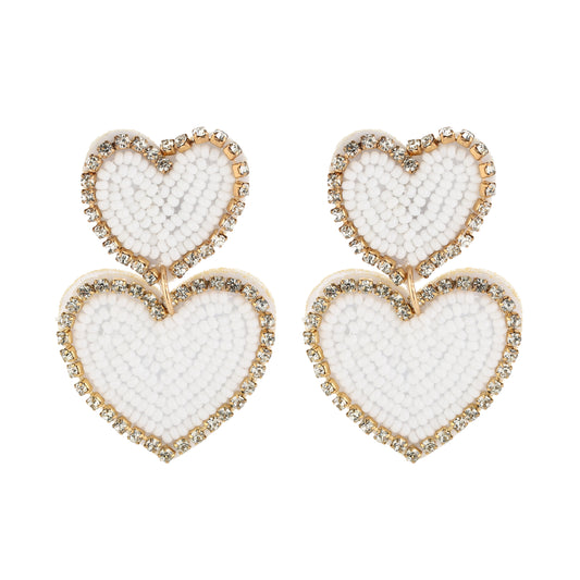 LOVE Beads Earrings - Wit