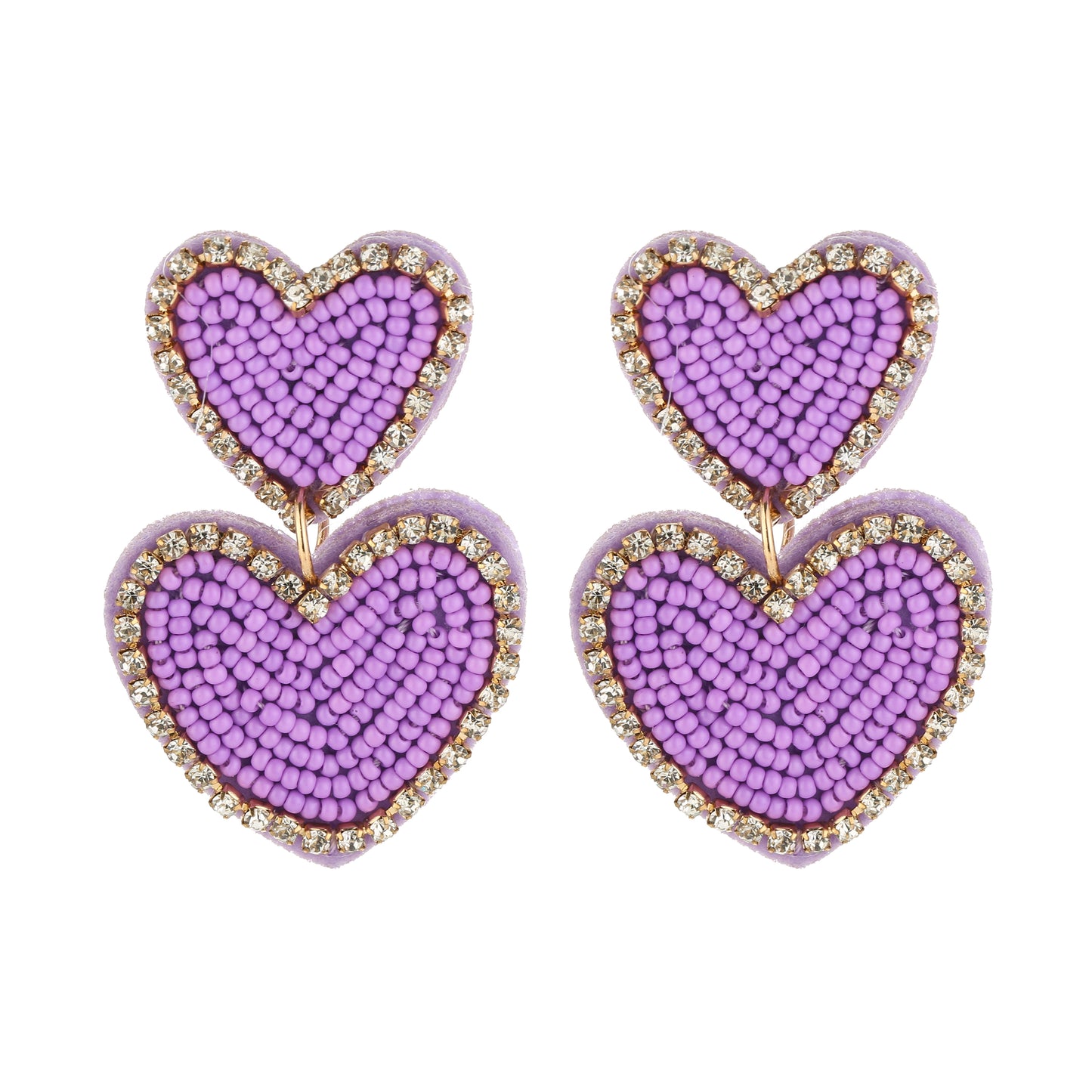 LOVE Beads Earrings - Paars