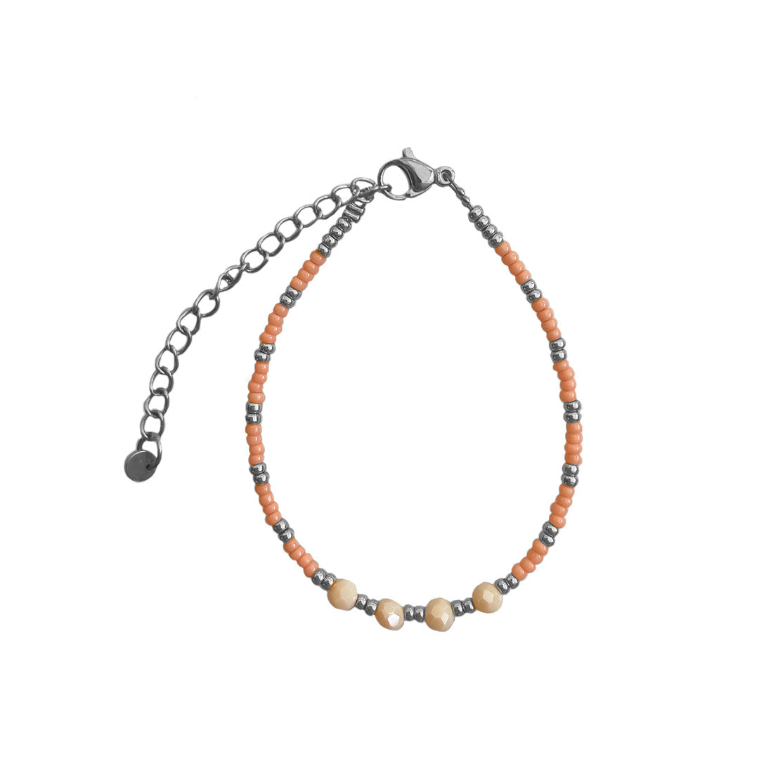 Peach Stone Bracelet