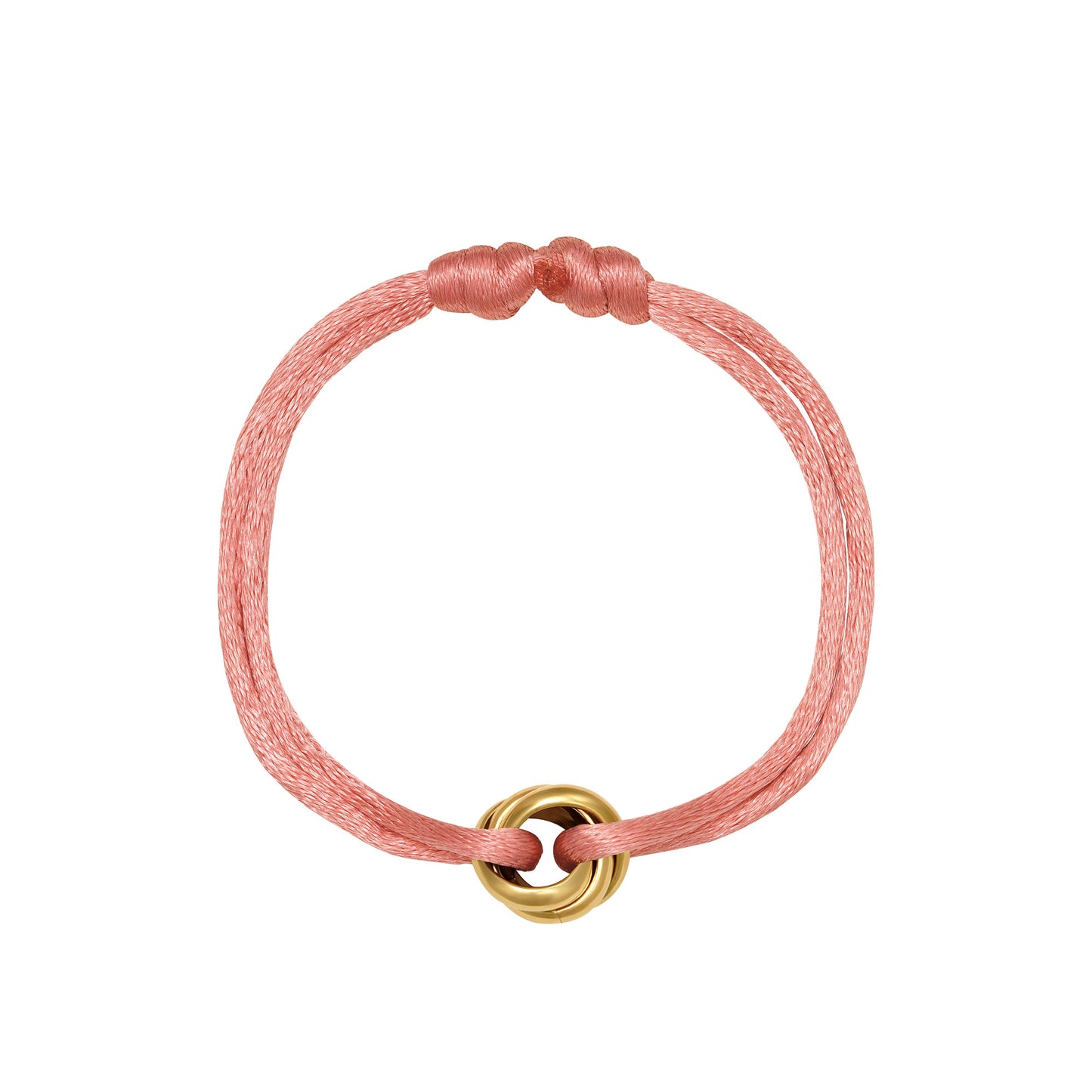 Satin Knot Bracelet - Pink