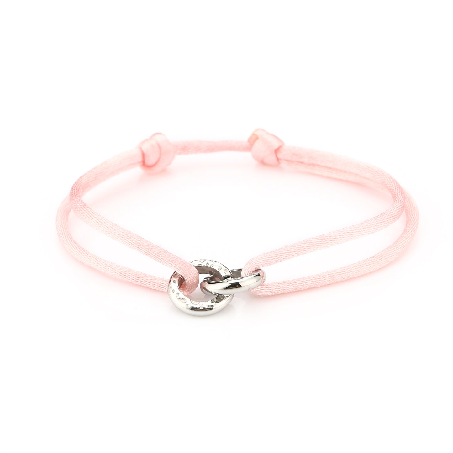 Satin Knot Bracelet - Light Pink